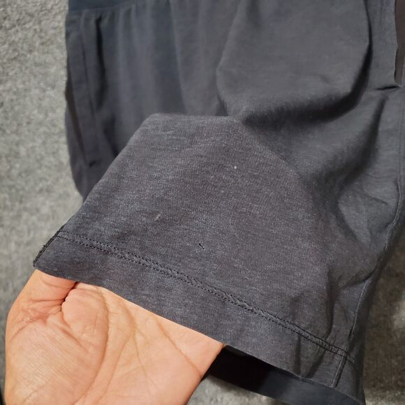 Lululemon Mens Drawstring Athletic Shorts Size Medium Navy Grey Casual Gym - Picture 16 of 16